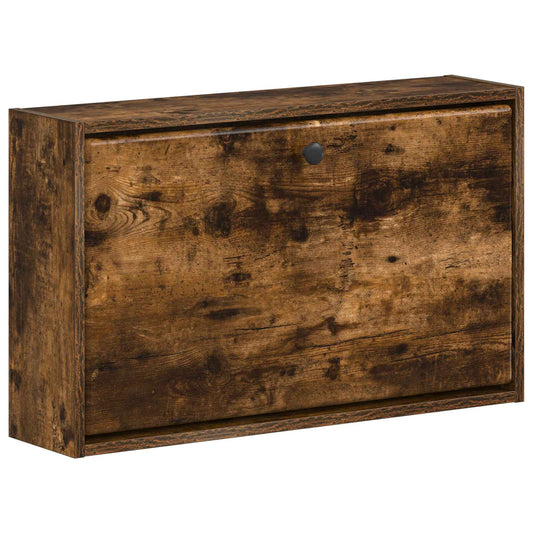 vidaXL Wall-Mounted Shoe Cabinet BREDA 71 x 17 x 43 cm Engineered Wood