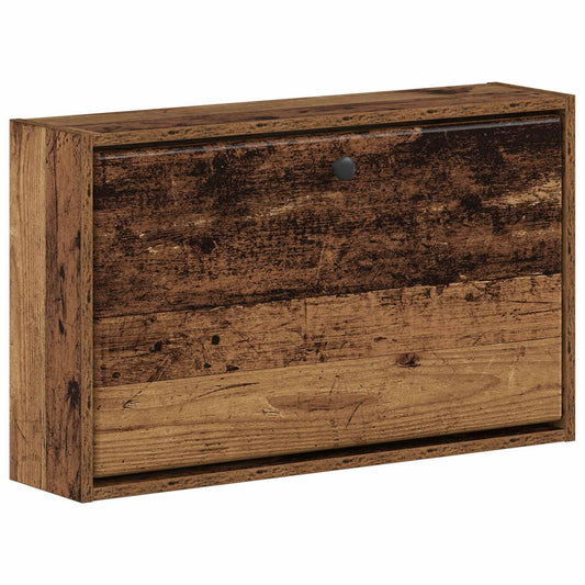 vidaXL Wall-Mounted Shoe Cabinet BREDA 71 x 17 x 43 cm Engineered Wood