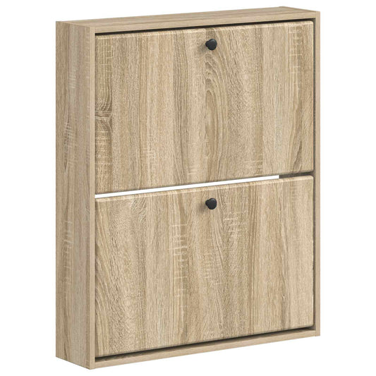 vidaXL Wall-Mounted Shoe Cabinet BREDA 71 x 17 x 86 cm Engineered Wood