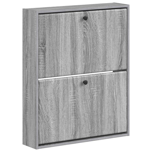vidaXL Wall-Mounted Shoe Cabinet BREDA 71 x 17 x 86 cm Engineered Wood
