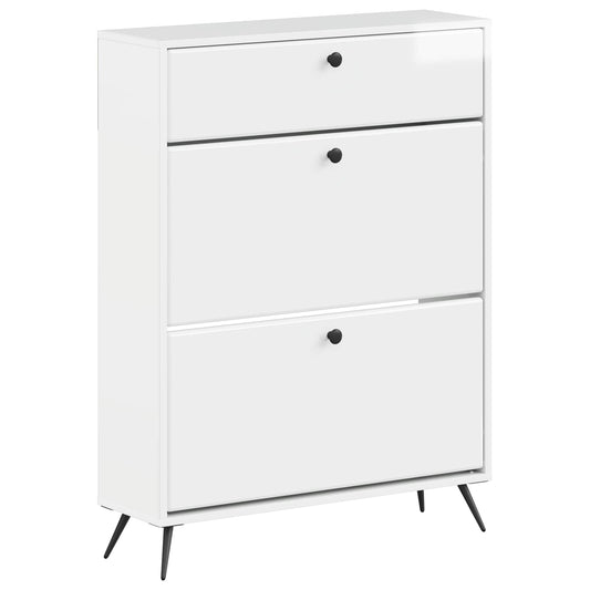 vidaXL Shoe Cabinet BREDA 78 x 24 x 103 cm Engineered Wood