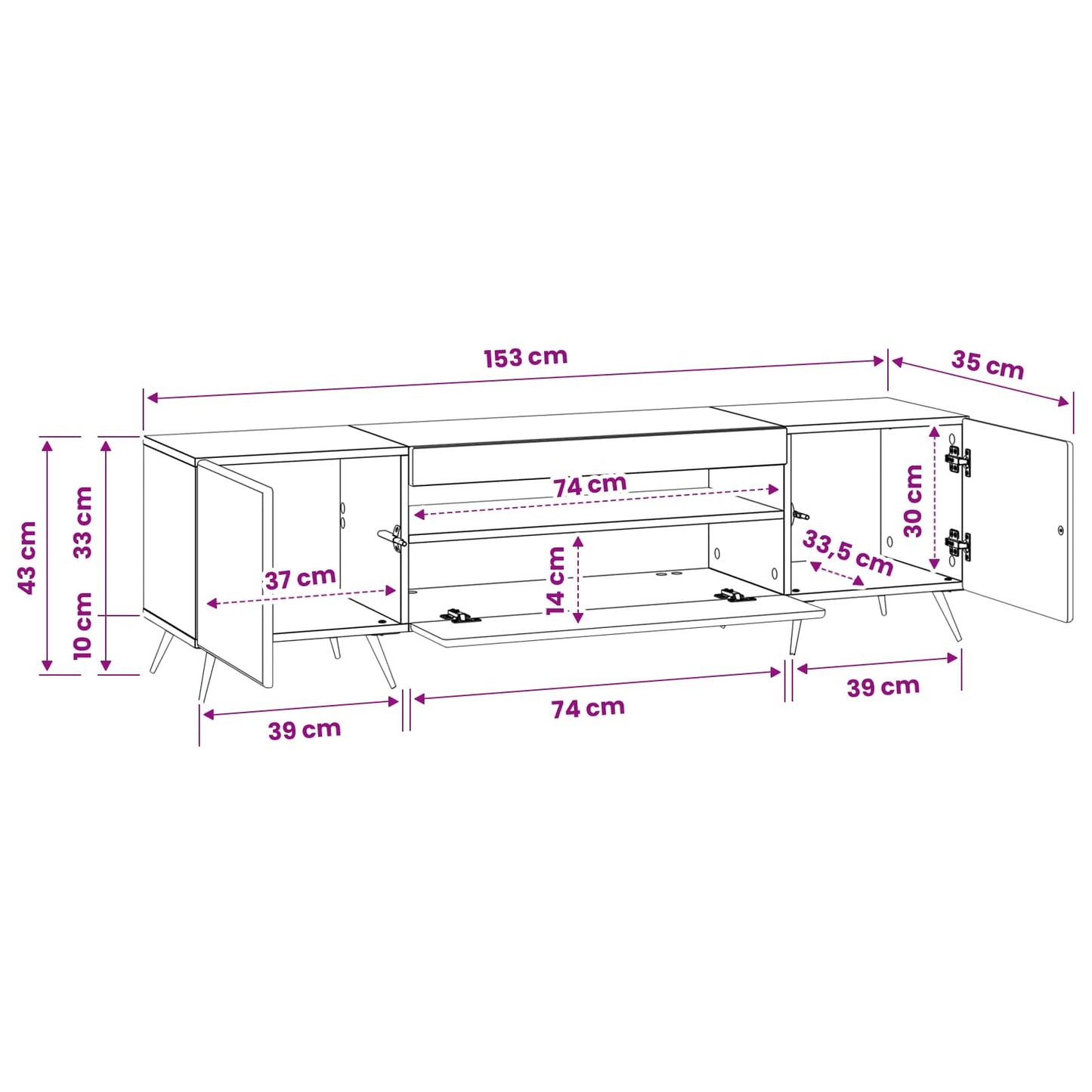 vidaXL LED TV Cabinet Old Wood Engineered Wood