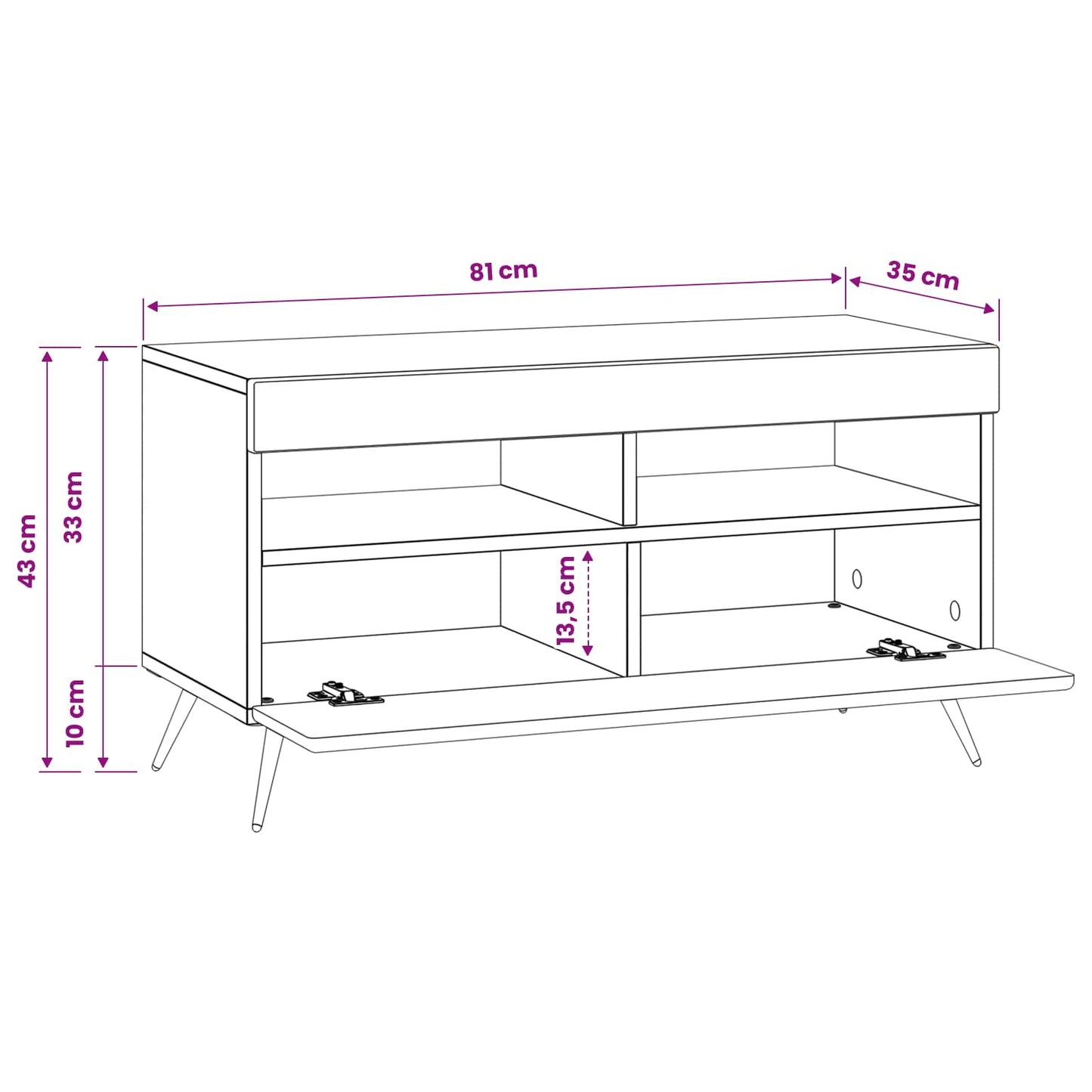 vidaXL LED TV Cabinet Old Wood Engineered Wood