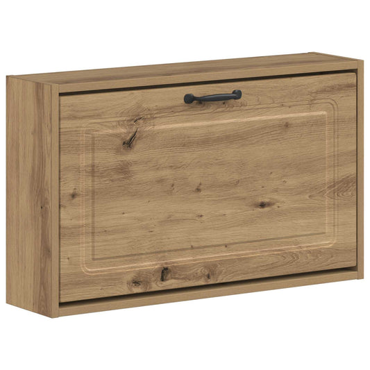 vidaXL Wall-Mounted Shoe Cabinet UTRECHT 71 x 17 x 43 cm Artisan Oak