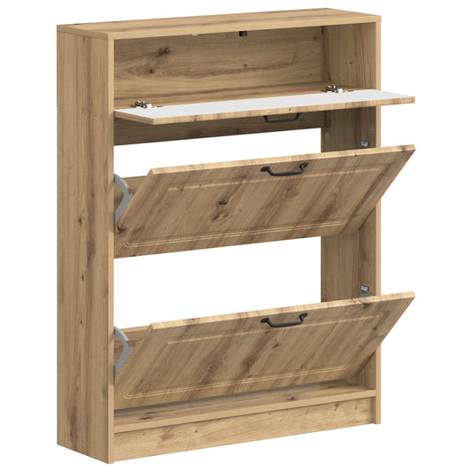 vidaXL Shoe Cabinet UTRECHT 78 x 24 x 100 cm Engineered Wood
