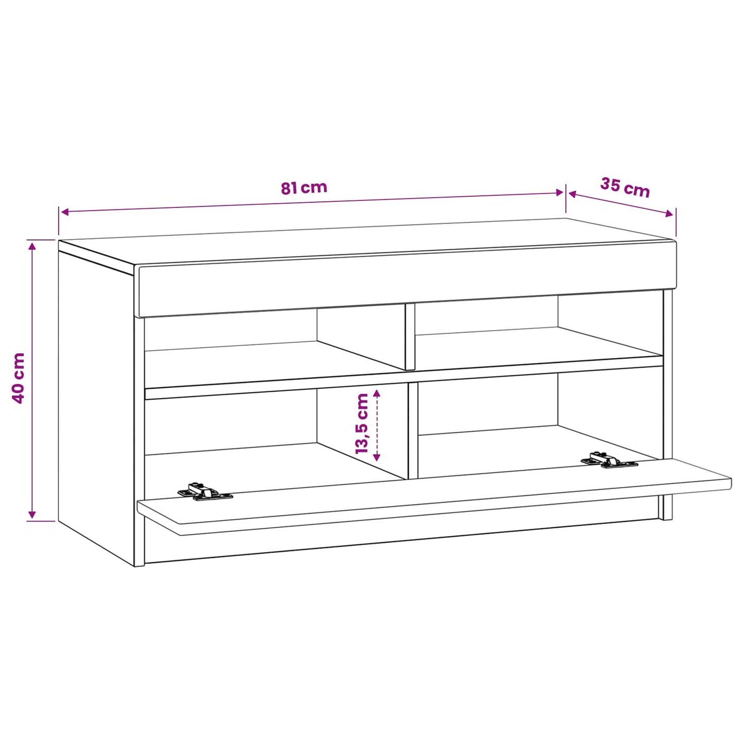 vidaXL LED TV Cabinet Old Wood Engineered Wood