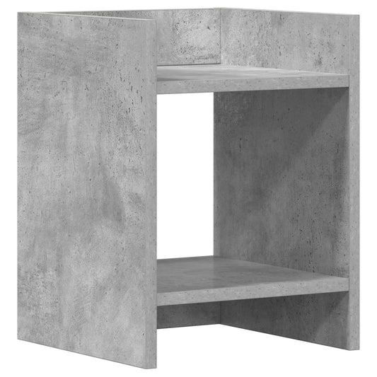 vidaXL Plant Stand Concrete Grey 30 x 30 x 40 cm Engineered Wood