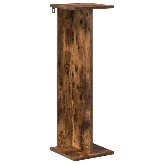 vidaXL Plant Stand Smoked Oak 25 x 25.5 x 80.5 cm Engineered Wood