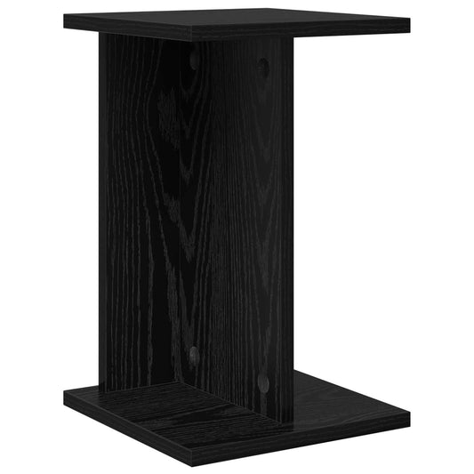 vidaXL Plant Stand Black Oak 25 x 25.5 x 40.5 cm Engineered Wood