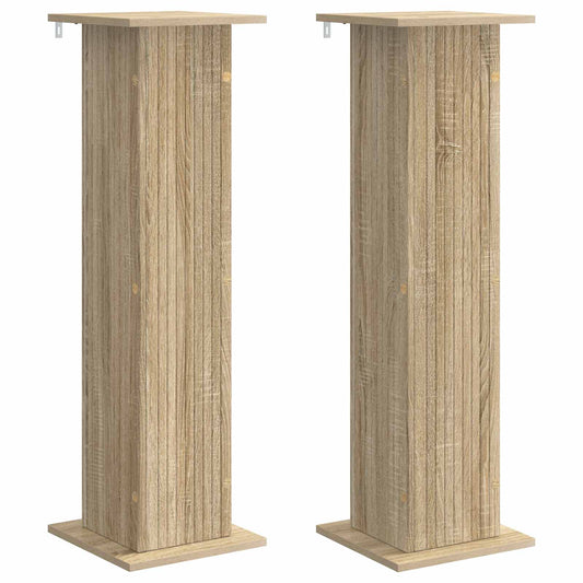 vidaXL Plant Stand 2 pcs Sonoma Oak 30.5 x 30 x 100.5 cm