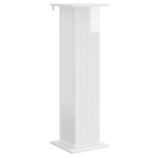 vidaXL Plant Stand High Gloss White 30.5 x 30 x 100.5 cm