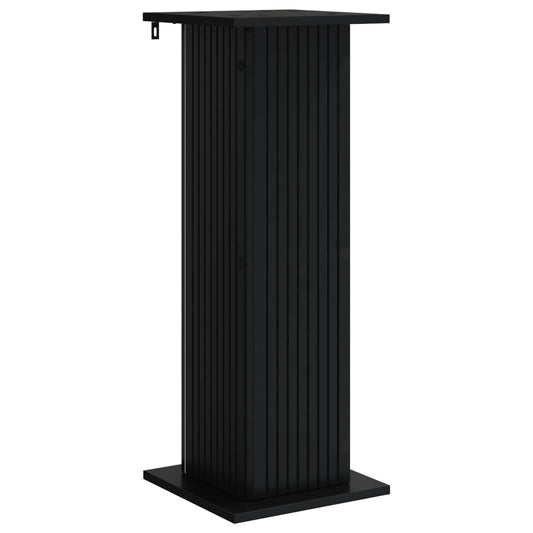 vidaXL Plant Stand Black 30.5 x 30 x 80.5 cm Engineered Wood