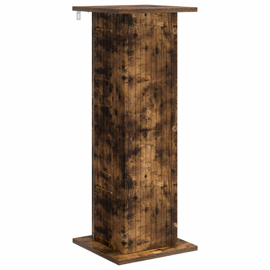 vidaXL Plant Stand Smoked Oak 30.5 x 30 x 80.5 cm Engineered Wood