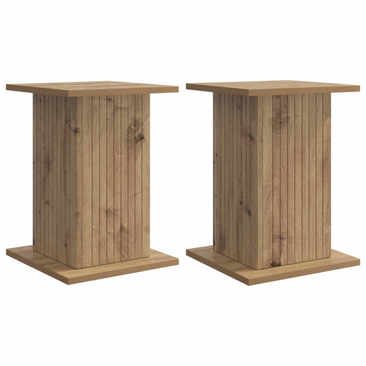 vidaXL Plant Stand 2 pcs Artisan Oak 30.5 x 30 x 43 cm Engineered Wood