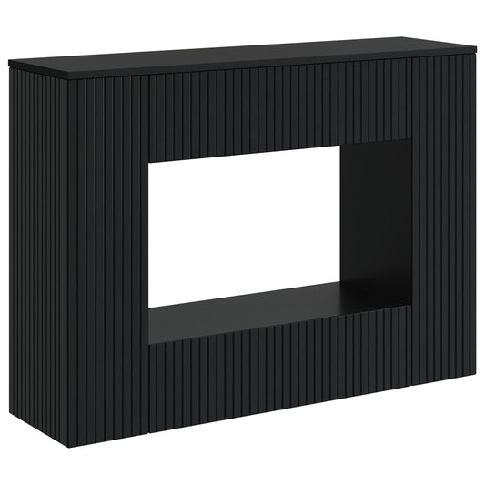 vidaXL Console Table Black 101 x 29 x 74 cm Engineered Wood