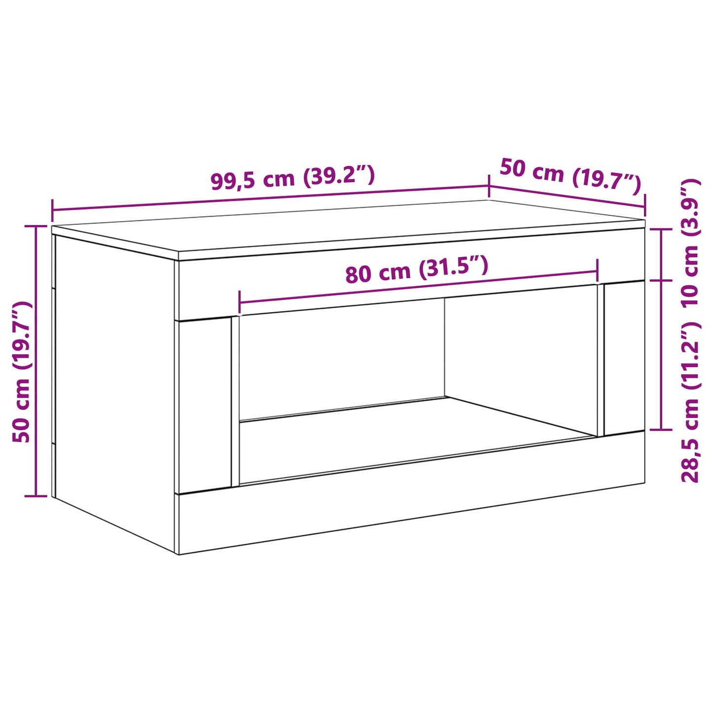 vidaXL Black Oak