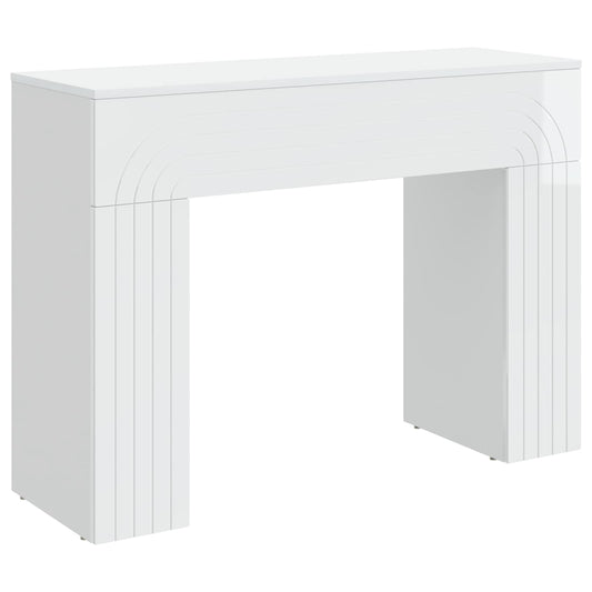 vidaXL Coffee Table High Gloss White 102 x 35 x 75 cm Engineered Wood