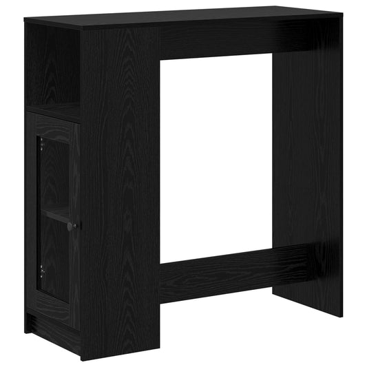 vidaXL Bar Table 101 x 40 x 103.5 cm Engineered Wood Black Oak