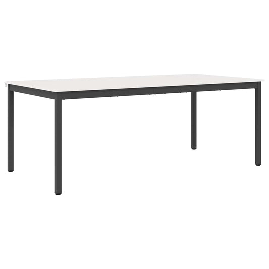 vidaXL Dining Table White 200 x 100 x 75 cm Solid Pine Wood