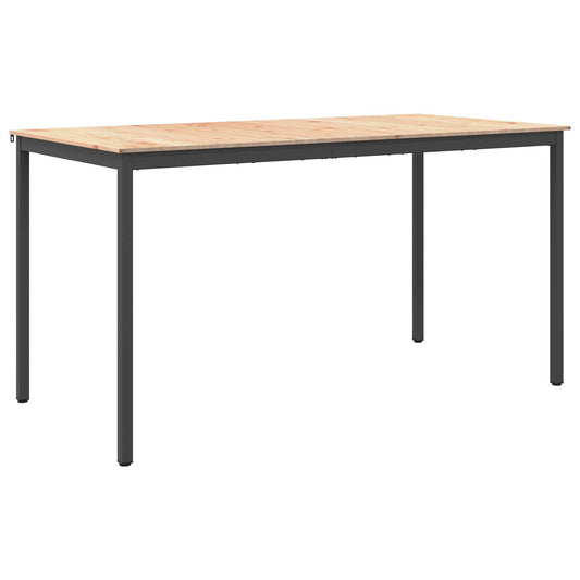 vidaXL Bar Table Natural 200 x 100 x 105 cm Solid Pine Wood