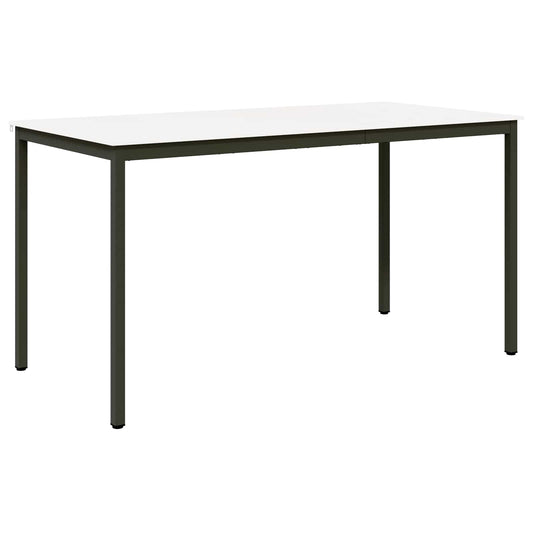 vidaXL Bar Table White 200 x 100 x 105 cm Solid Pine Wood