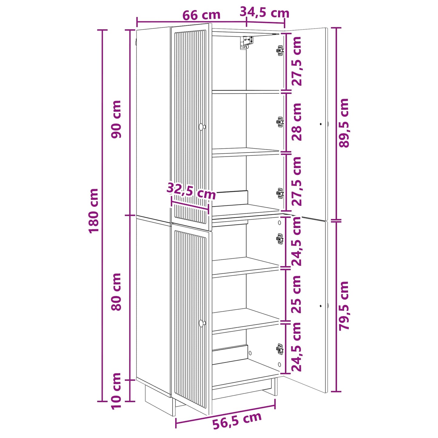 vidaXL Cabinet Set 2 pcs Grey Sonoma Engineered Wood