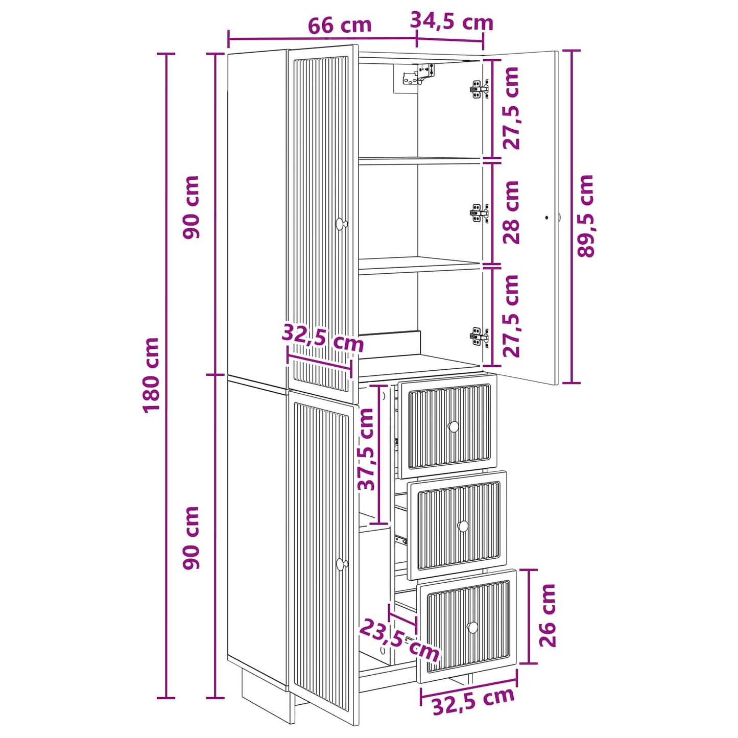 vidaXL Cabinet Set 2 pcs Engineered Wood