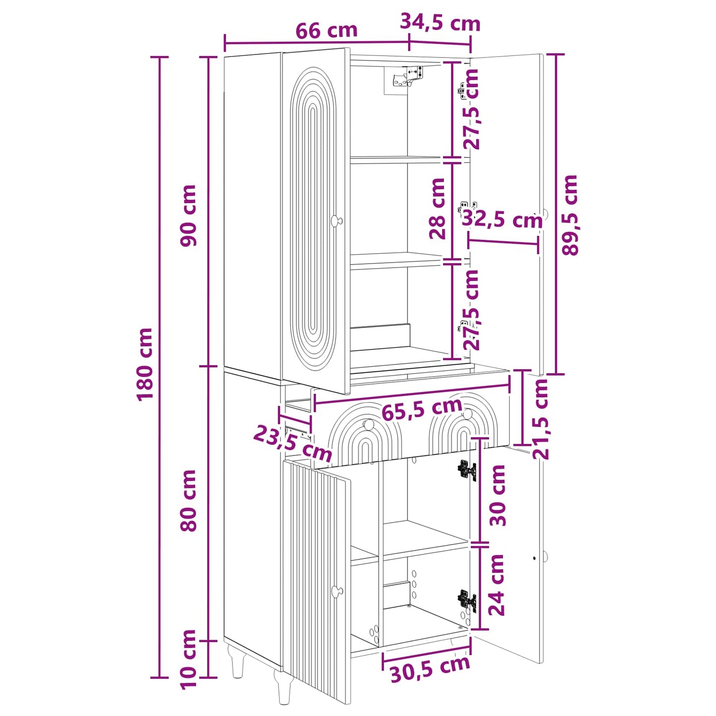 vidaXL Cabinet Set 2 pcs Engineered Wood
