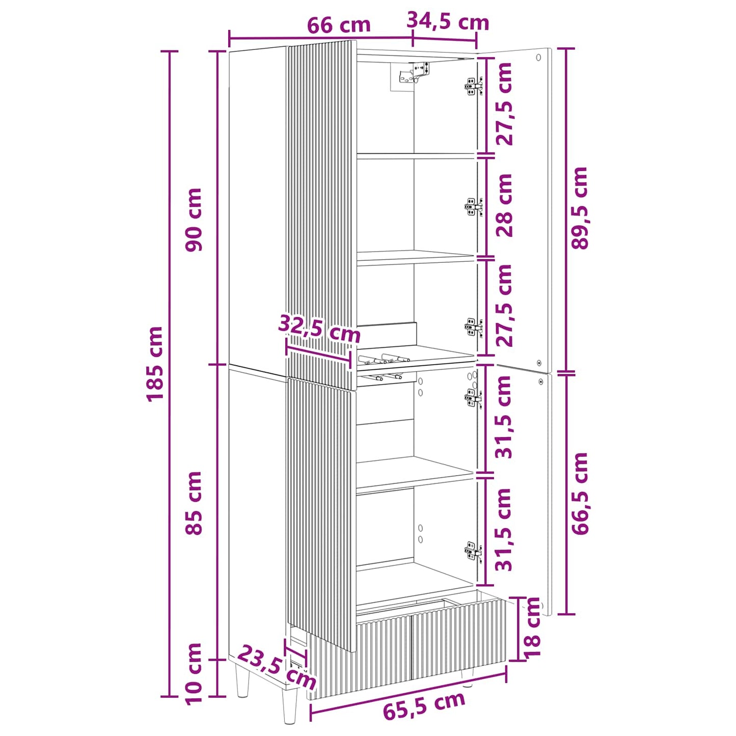 vidaXL Cabinet Set 2 pcs Artisan Oak Engineered Wood