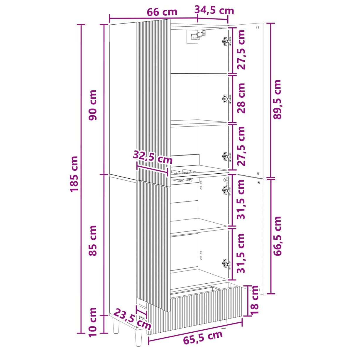 vidaXL Cabinet Set 2 pcs Artisan Oak Engineered Wood