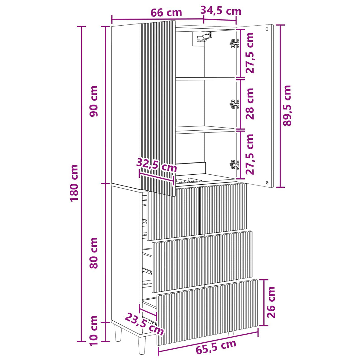 vidaXL Cabinet Set 2 pcs Sonoma Oak Engineered Wood