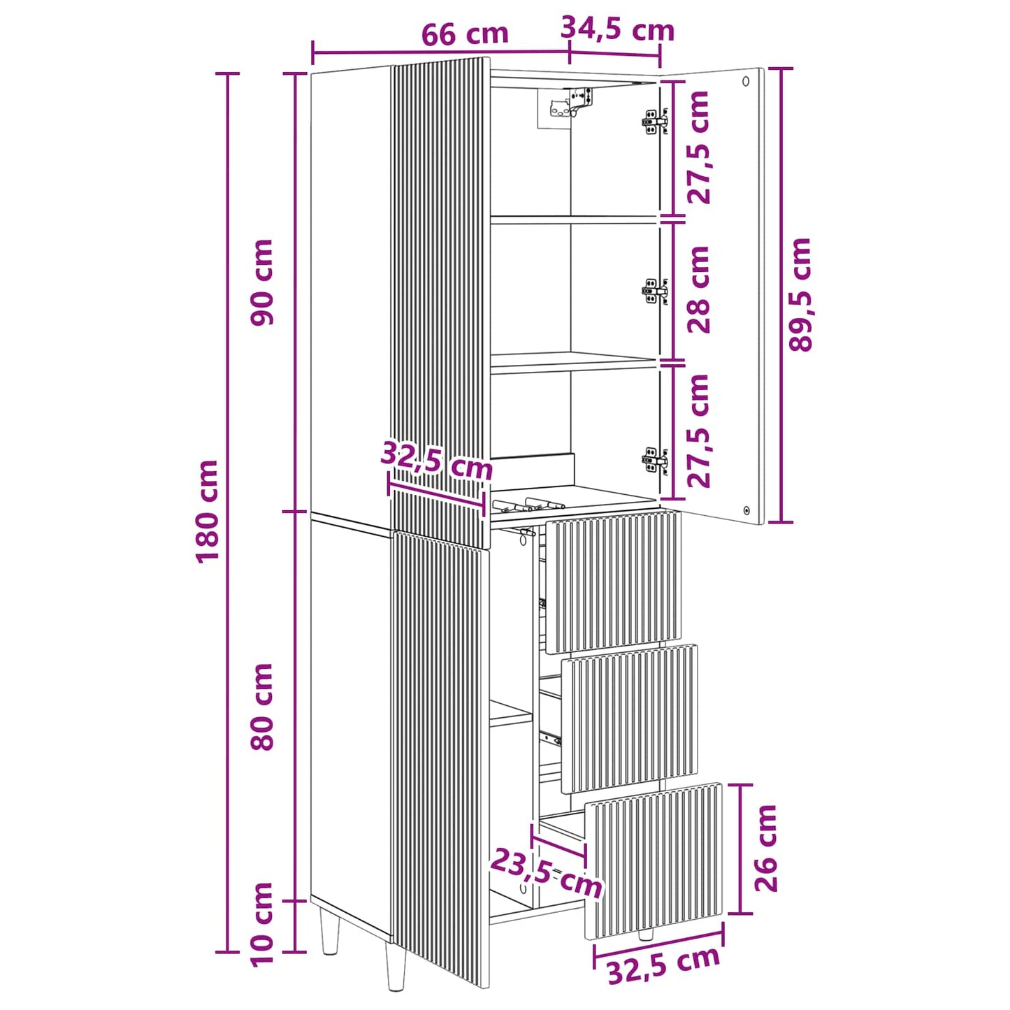 vidaXL Cabinet Set 2 pcs Engineered Wood