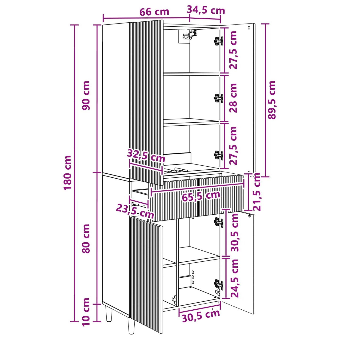 vidaXL Cabinet Set 2 pcs Engineered Wood