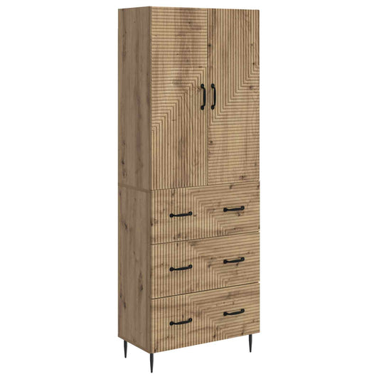 vidaXL Cabinet Set 2 pcs Artisan Oak 66 x 34.5 x 90 cm Engineered Wood