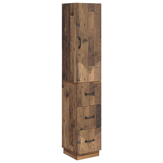 vidaXL Cabinet Set 2 pcs 33 x 34.5 x 87 cm Engineered Wood Old Wood