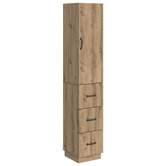 vidaXL Cabinet Set 2 pcs 33 x 34.5 x 87 cm Engineered Wood Artisan Oak