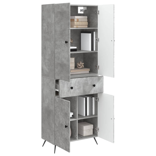 vidaXL 2 pcs Concrete Grey
