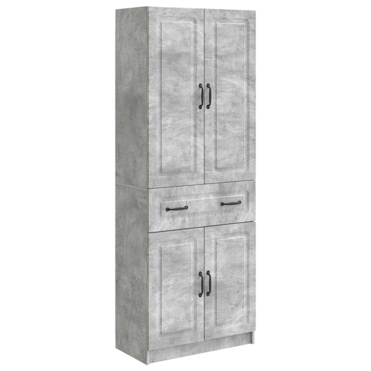 vidaXL Cabinet Set 2 pcs Concrete Grey Engineered Wood