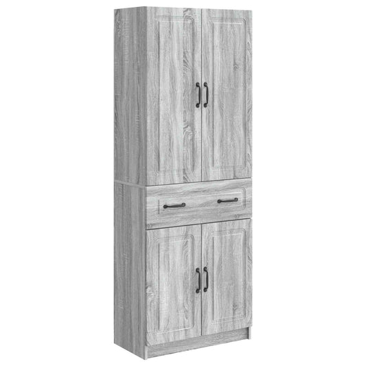vidaXL Cabinet Set 2 pcs Grey Sonoma Engineered Wood