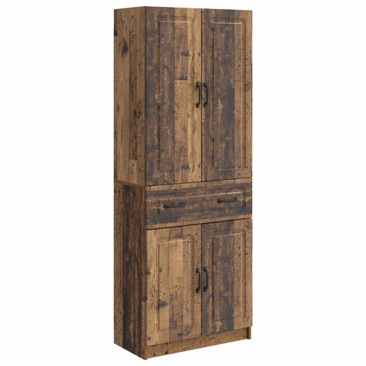 vidaXL Cabinet Set 2 pcs Old Wood Engineered Wood
