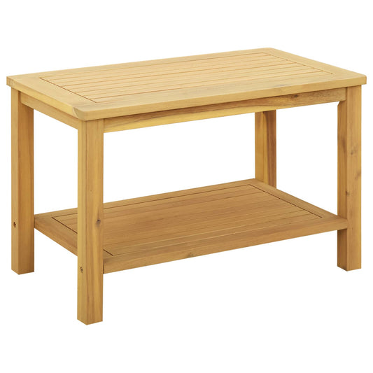 vidaXL Side Table Oil Natural 70 x 40 x 45 cm Solid Acacia Wood