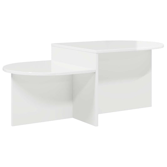 vidaXL Coffee Table High Gloss White 100 x 50 x 40 cm Engineered Wood