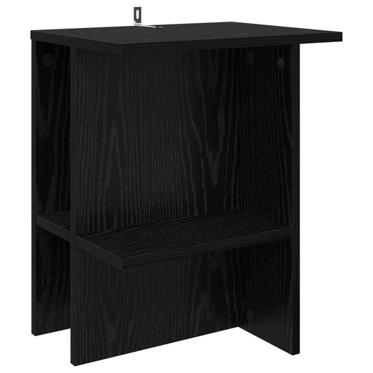 vidaXL Coffee Table Black Oak 40 x 30 x 49 cm Engineered Wood