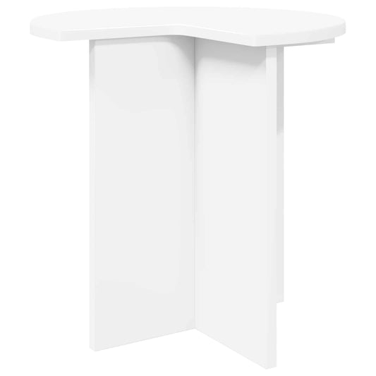 vidaXL Side Table White Ø 39 x 38 cm Engineered Wood