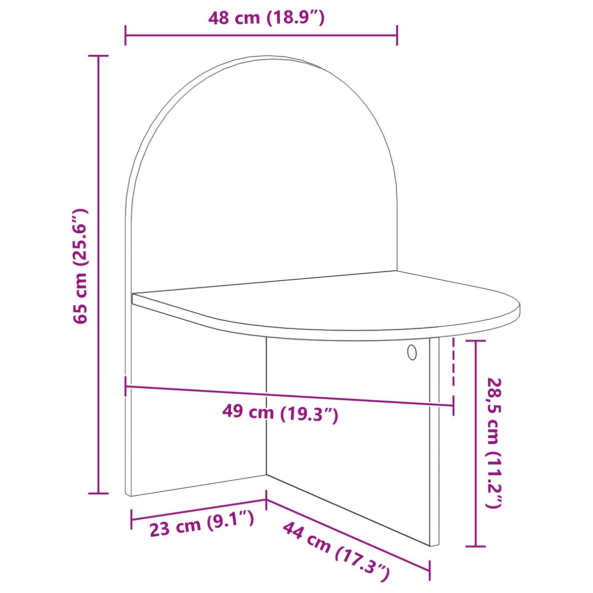 vidaXL Bedside Table 2 pcs White 48 x 49 x 65 cm Engineered Wood