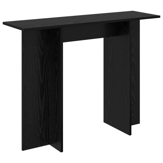 vidaXL Console Table Black Oak 100 x 30 x 75 cm Engineered Wood