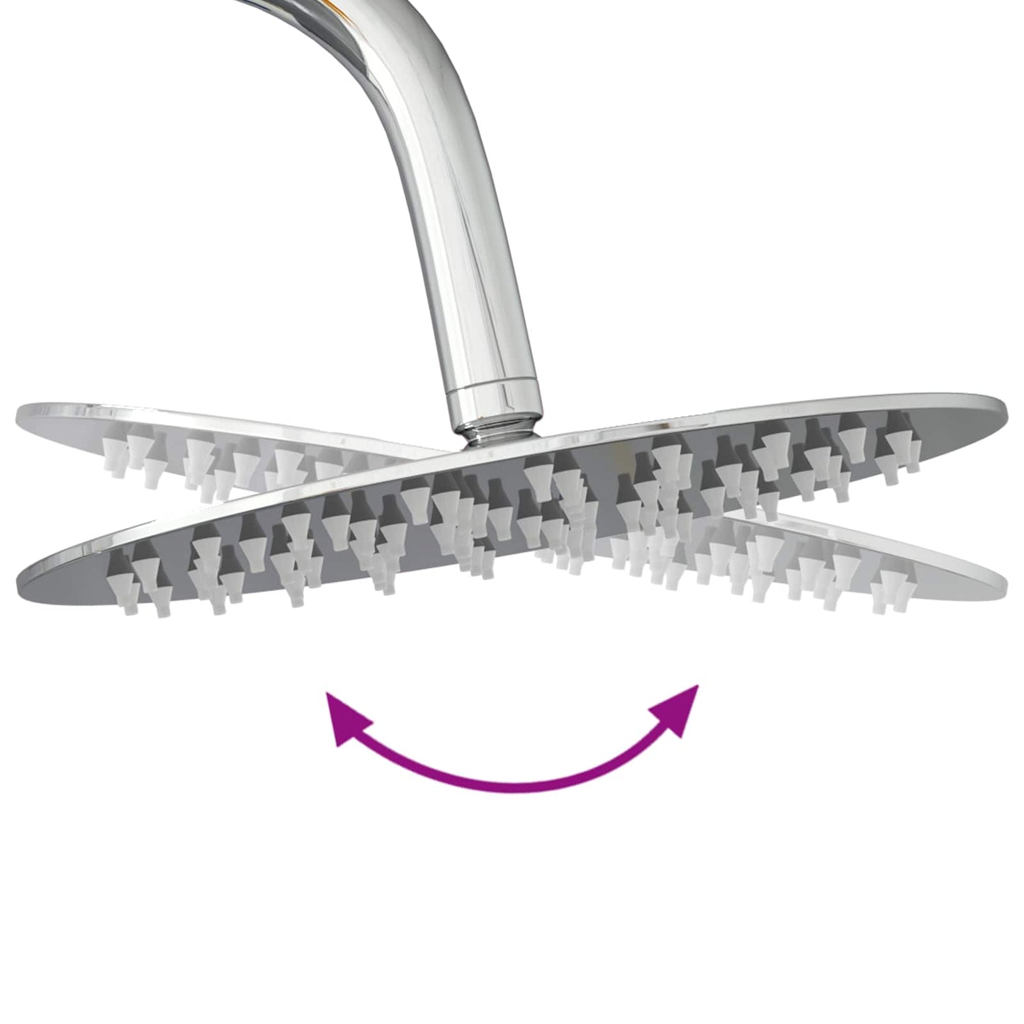 vidaXL Thermostatic Shower System Set Manual Chrome 27 x 43.5 x 83 cm