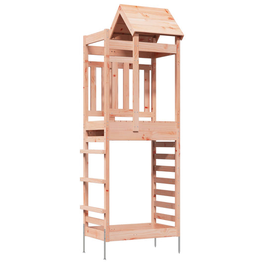 vidaXL Play Tower Brown 52.5 x 85 x 238 cm Solid Douglas Wood
