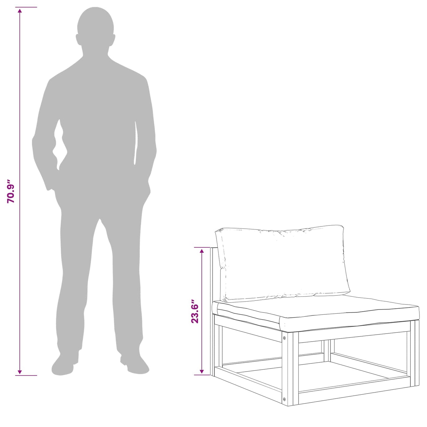 vidaXL Sofa Set 8 pcs Natural Solid Acacia Wood