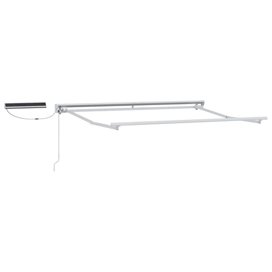 vidaXL Solar Electric Awning Frame 3.5 x 2.5 m White